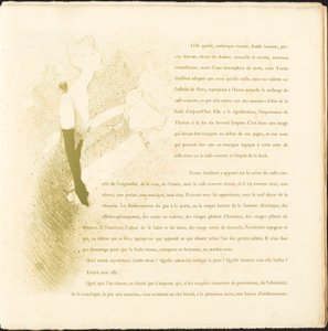 イヴェット・ギルバート、1894年。 作： Henri de Toulouse Lautrec