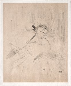 イヴェットギルバート：シャンソンアンシエンヌ、1898年。 作： Henri de Toulouse Lautrec