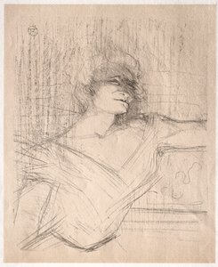 イヴェット・ギルバート：接着剤で 作： Henri de Toulouse Lautrec
