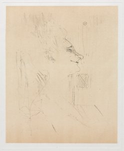 酩酊状態のイヴェット・ギルバート 作： Henri de Toulouse Lautrec