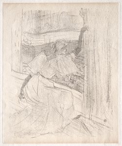 イヴェットギルバート：1898年、国民に敬礼。 作： Henri de Toulouse Lautrec