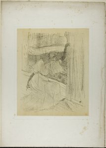 お辞儀をするイヴェット・ギルバート、『イヴェット・ギルバート』より 作： Henri de Toulouse Lautrec