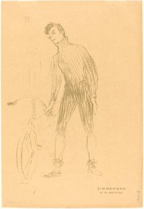 Zimmerman et sa machine (Zimmerman and His Machine) 作： Henri de Toulouse Lautrec