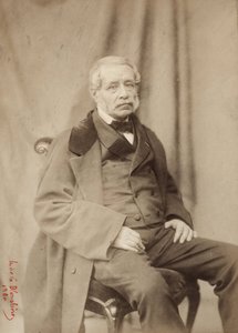 霧、アンリ・ド・ラ・ブランシェール（1821-1880）による写真、1839年にパリのキャプシーヌ通り39番地（白黒写真） 作： Henri de la Blanchere