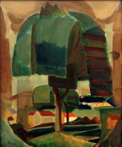 ペイセージ（横） 作： Henri Victor Gabriel Le Fauconnier