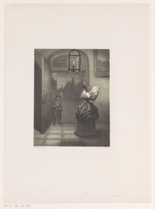 手紙を読む女性 作： Henri van Seben