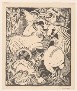 De drakendooder (オブジェクトの元のタイトル) 作： Henri van der Stok (signed by artist)