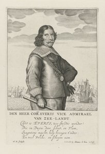Cornelis Evertsenの肖像 作： Henrick Rochuszn van Dagen