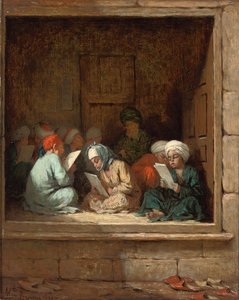 トルコの学校の部屋、1870 作： Henriette Browne