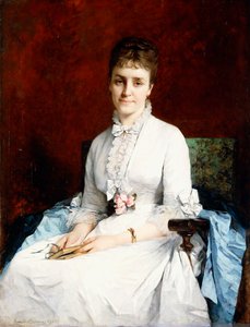 女性の肖像、1877 作： Henriette Browne