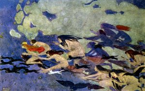 魔女の安息日、1900年頃（エングレーヴィング） 作： Henriette Goldenberg
