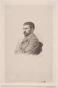 画家 P. A. J. Dagnan-Bouveret の肖像 作： Henrik Arnold Hamilkar Sørensen