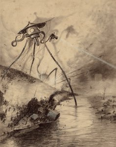 テムズ渓谷の火星の戦闘機 作： Henrique Alvim Correa