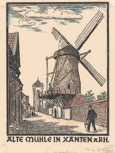 クサンテンの製粉所 作： Henriëtte van Hove (signed by artist)