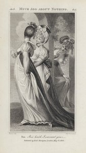 シェイクスピア「Much Ado About Nothing」の挿絵（エングレービング 作： Henry  Fuseli