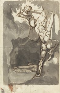 「バサーニオの遺体の発見」のための研究 作： Henry  Fuseli