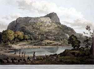バラマハールのリアコッタ、プレートXII、ダニエル・ヘイヴル（1785-1826）による1809年のエングレーヴィング