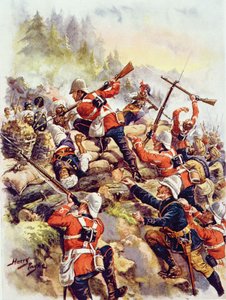 ストームザハイツ、1920年代、ウィリー少佐による「イギリス史の栄光の戦い」のイラスト