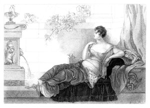 メアリーロビンソン1757-1800、イギリスの詩人、小説家、1830年。 作： Henry Adlard