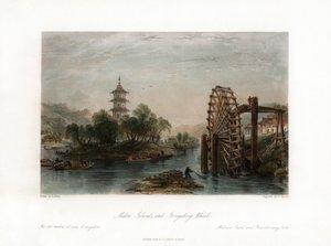 メロン諸島、および灌漑用ホイール、中国、c1840。 作： Henry Adlard