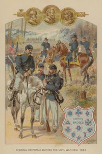 アメリカ南北戦争の連邦軍の制服 作： Henry Alexander (after) Ogden