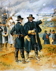 フレデリックスバーグの戦いでのバーンサイド将軍（1824〜81年
