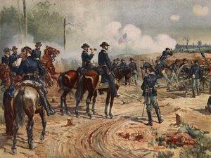 1864 年 7 月 28 日から 9 月 2 日までのアトランタ包囲戦 (リソ色)