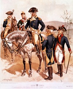 アメリカ大陸軍総司令官および将校のユニフォーム 作： Henry Alexander Ogden