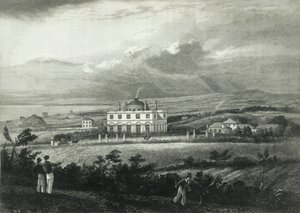「テンプルグラマースクール、ブライトン」、1835年。 作： Henry Alexander Ogg