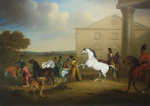 ジョージ4世のペルシャ馬 ヘンリー・B・シャロン（油彩・キャンバス） 作： Henry Bernard Chalon