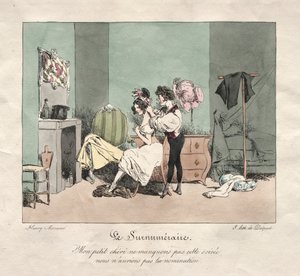 行政税関：過剰。 作： Henry Bonaventure Monnier