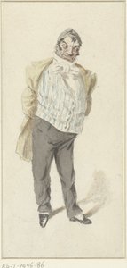 立っている紳士の似顔絵 作： Henry Bonaventure Monnier