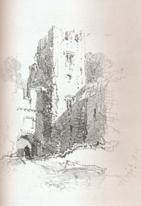 ペイズリー近郊のクルックストン城、1840 作： Henry Bright
