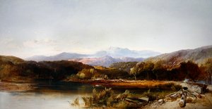 北ウェールズにて（油彩・キャンバス） 作： Henry Bright