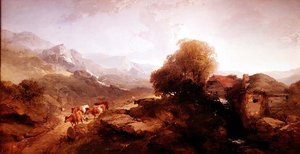 ウェールズの風景 作： Henry Bright
