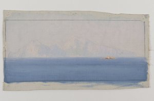 カプリ島、1910年から1912年の間（キャンバスに油彩） 作： Henry Brokman Knudsen