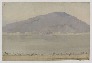 トラーパニ、モンテ・サン・ジュリアーノ（シチリア）、1899年（油彩・キャンバス）