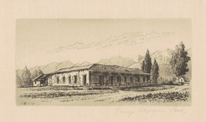 アギーレ ハウス サンタ バーバラ、c. 1880年。 作： Henry Chapman Ford