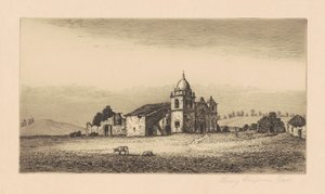 ミッション サン カルロス ボロメオ、1883 年。 作： Henry Chapman Ford