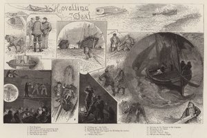 ディールでのホベリング 作： Henry Charles Seppings Wright