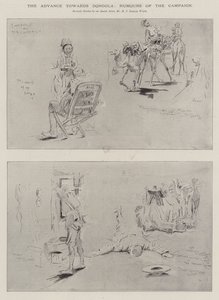 ドンゴラへの前進、キャンペーンのユーモア 作： Henry Charles Seppings Wright