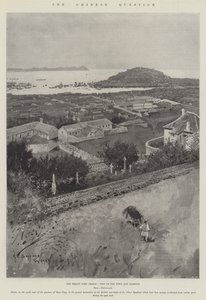 中国の質問、条約港シュフー、町と港の眺め 作： Henry Charles Seppings Wright