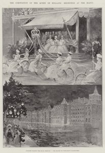 オランダの女王の戴冠式、ハーグでの歓喜 作： Henry Charles Seppings Wright