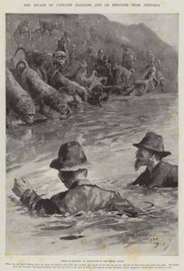 プレトリアからの船長ハルデンとルメズリエの脱出 作： Henry Charles Seppings Wright