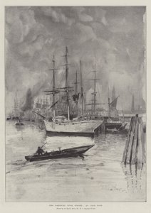 ハンブルクドックストライク、アイドルポート 作： Henry Charles Seppings Wright