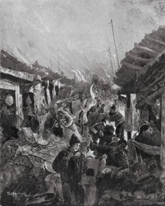 反乱軍李による北京略奪（リトグラフ） 作： Henry Charles Seppings Wright