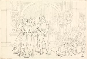 巡礼者の進歩のイラスト、10. (武器庫の巡礼者) 作： Henry Courtney Selous
