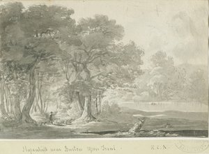 Burton-uponTrent - Stapenhill: sepia drawing, nd [1788-1855] (drawing) 作： Henry Curzon Allport