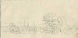 リッチフィールド-遠景：ペン画、nd [1788-1855] (図面) 作： Henry Curzon Allport