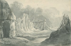 リッチフィールド-エディアル：セピア・ウォッシュ・ドローイング、ND [1788-1855] （ドローイング 作： Henry Curzon Allport